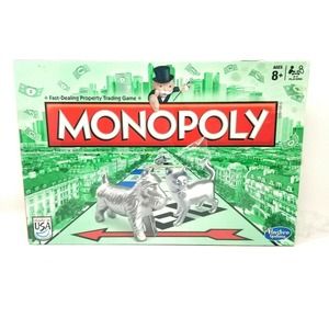 Hasbro Monopoly Board Game With Cat Token New Sealed Boardwalk Classic